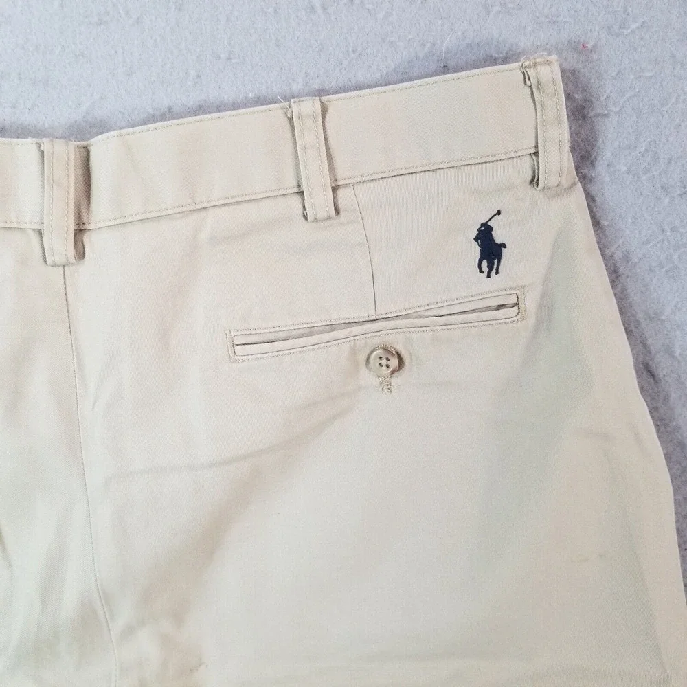 Polo Ralph Lauren shorts men's 34x9 beige‎ tan cotton Outdoor preppy